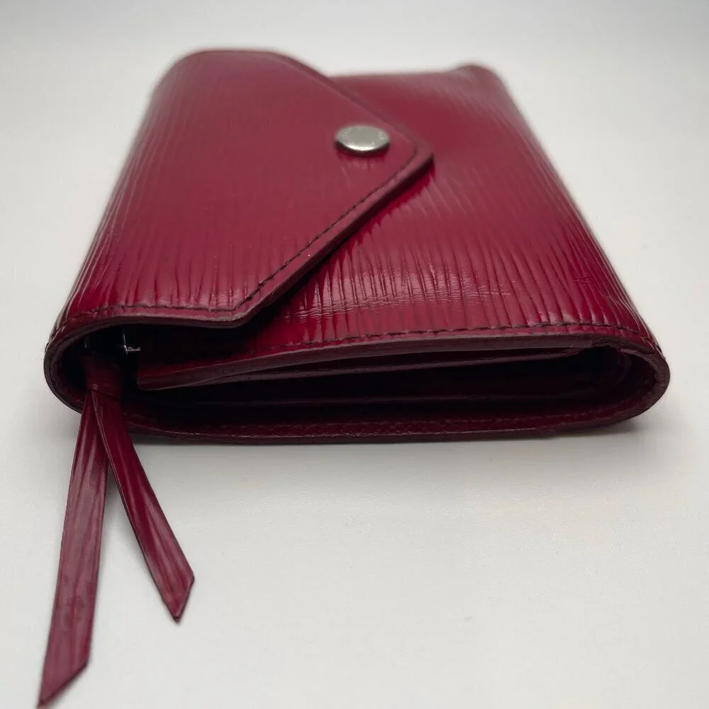 Louis Vuitton Red Epi Leather Victorine Compact Wallet - Preowned